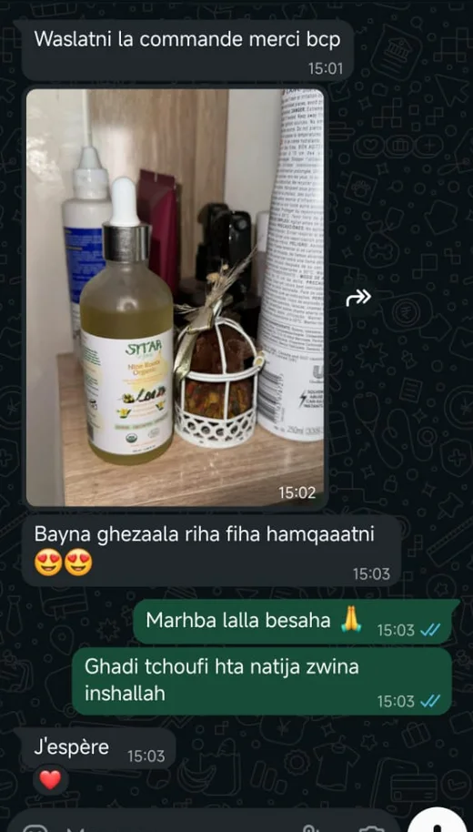 WhatsApp customer review for Nine Roots